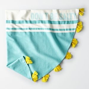 AEO Round Woven Beach Towel "Don't Be Salty"
